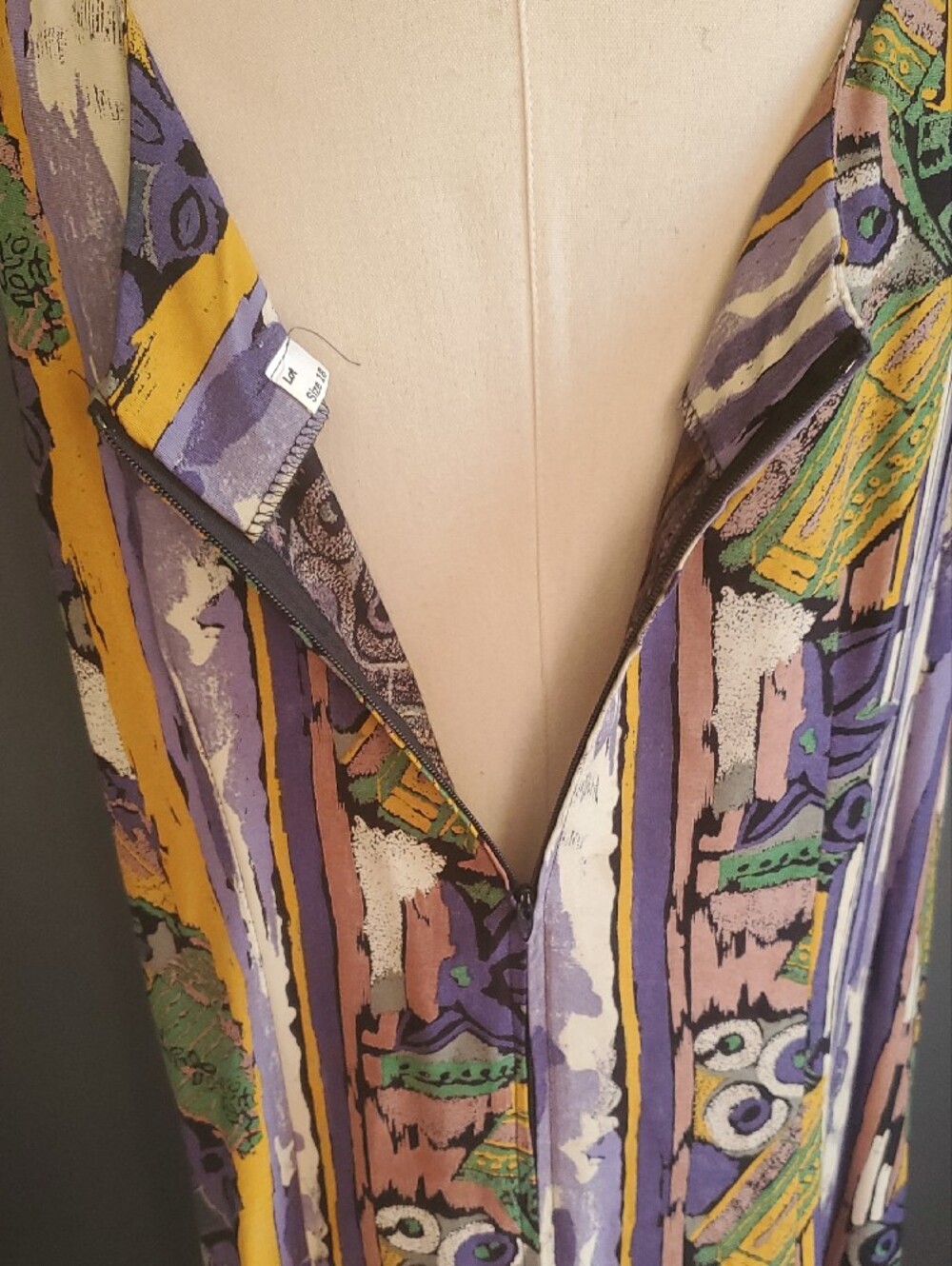 Women’s Purple Floral Dress - Size 18 - Picture 8 of 14
